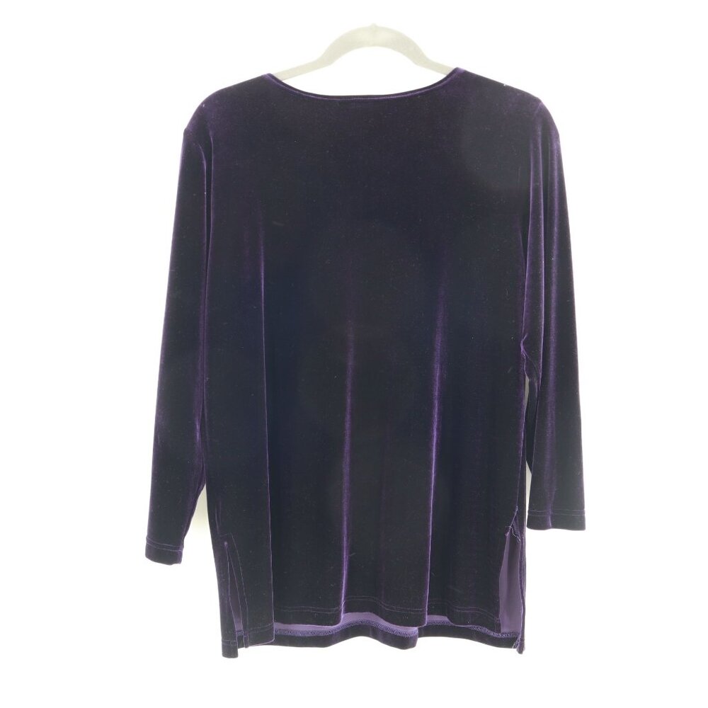Solitaire Velvet Tee Womens XL Purple‎ Gypsy Goth Witchy Alt Whimsigoth Grunge - Picture 5 of 12